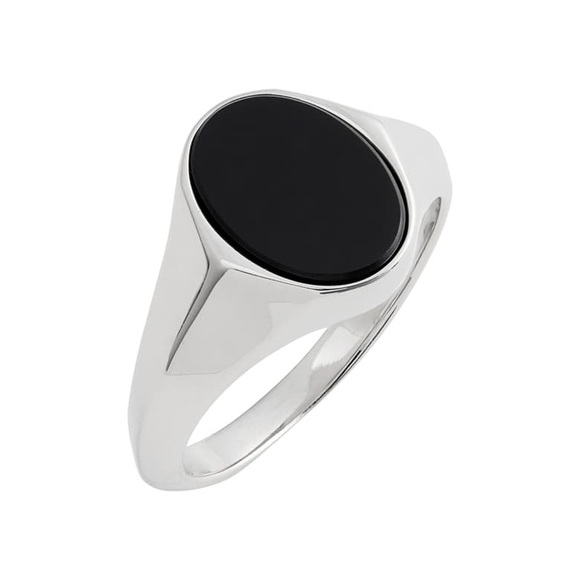All Saints Jewelry - Large Oval Signet Ring ALLSAINTS - Silver